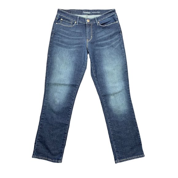 Levi's Signature 10 Modern Slim Jeans 30" X 32" Dark Wash Stretch Strauss - Picture 1 of 6